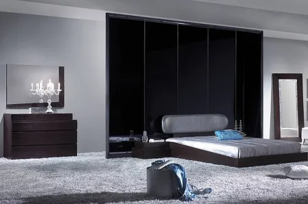 Quarto Cama Estofada Prata