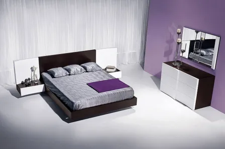 Quarto Wengue e Lacado Branco