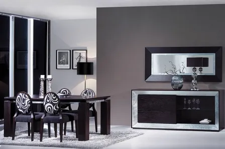 Sala de Jantar Facetada com Prata