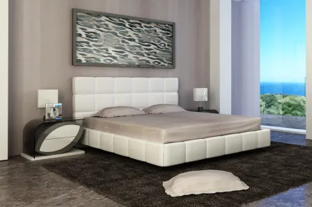 Cama Olhares Estofada