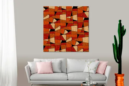 Quadro Mosaico Abstrato