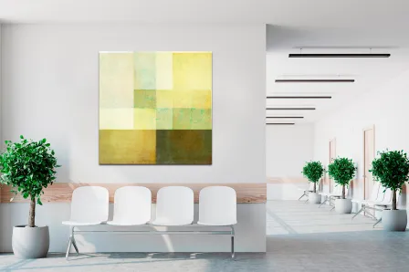 Quadro Squares Dark Green