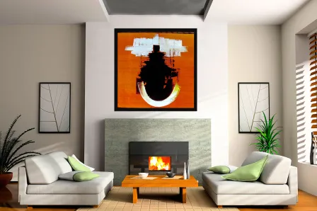 Quadro Ferradura Abstrata 