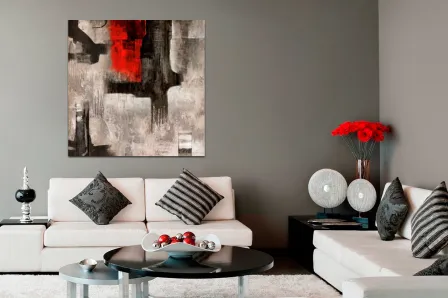 Quadro Red and Grey  