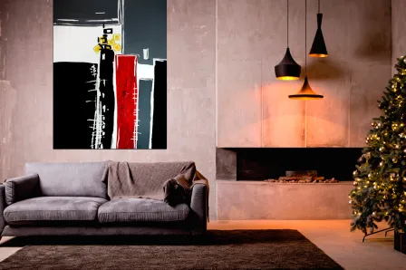 Quadro Faixas Dark