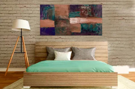 Quadro Escuridão Abstrata