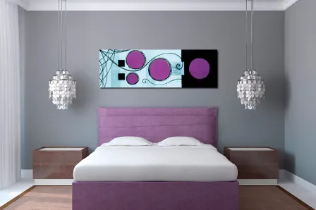 Quadro Circulares Roxos