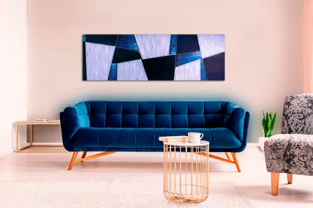 Quadro Azulejo Azul