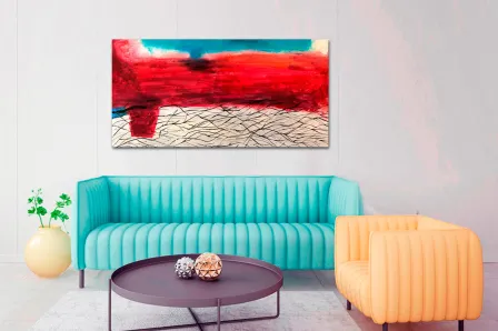 Quadro Tempestade Rosa