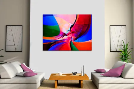 Quadro Complexo Colorido