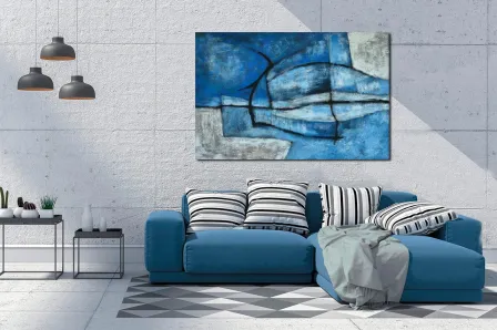 Quadro Tela Azul