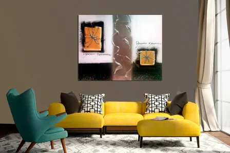 Quadro Prata e Dourado
