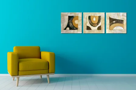 Quadro Olho Beje