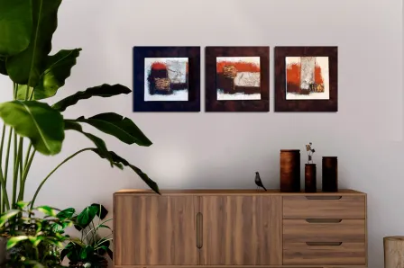 Quadro Black and Orange