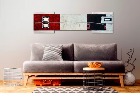 Quadro Vermelhusco Rectangular 