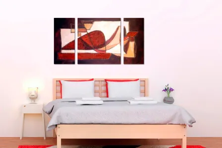 Quadro Hermoso Color Rojo