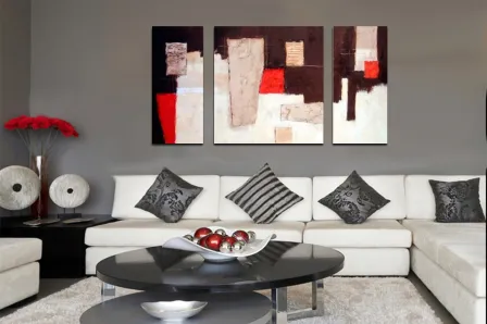 Quadro Negro y Rojo