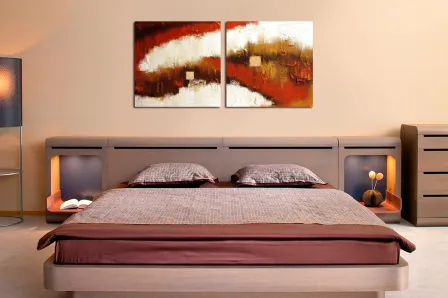 Quadro Castanho e Branco