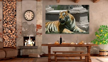 Quadro Tigre entre Colunas