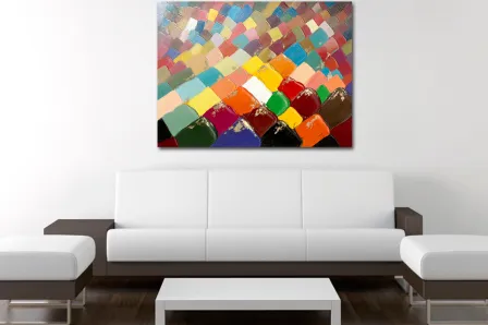 Quadro Tecidos Coloridos