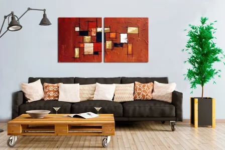 Quadro Quadrados Delicados