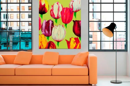 Quadro Tulipas Pop Art