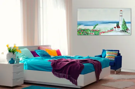 Quadro Casas a Beira Mar