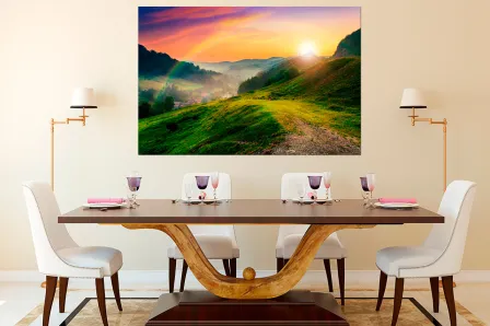 Quadro Montanhas ao Sol