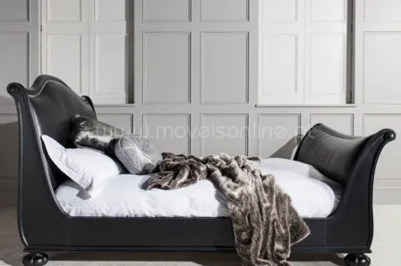 Cama de Casal Safari Ebony Leather