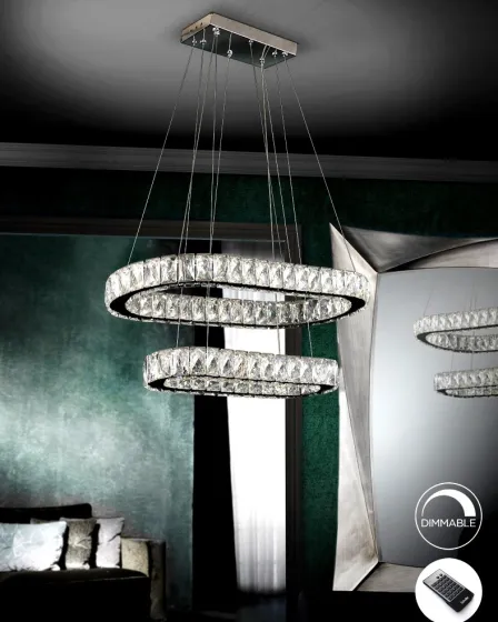 Candeeiro de Teto Dimmable Diva Oval 