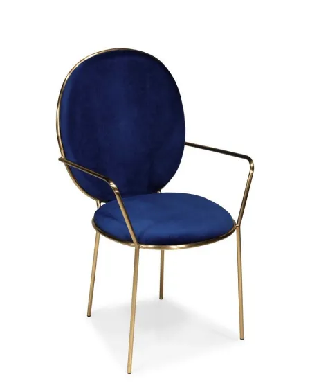 Cadeira Blue Gold com Braços