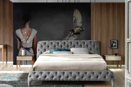 Cama de Casal Capitan Grey