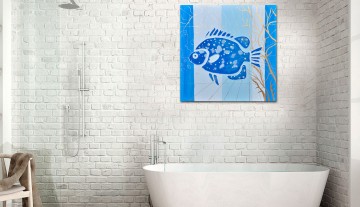 Quadro Peixe Azul