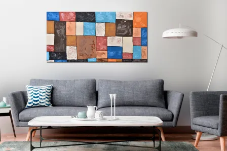 Quadro Quadrada Abstrata