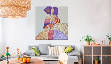 Quadro Senhora Pintura 