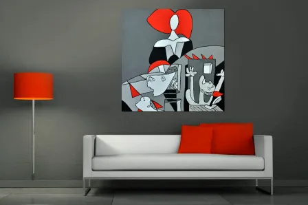 Pintura da menina Picasso