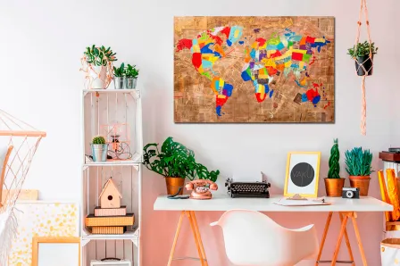 Quadro do mapa de cores