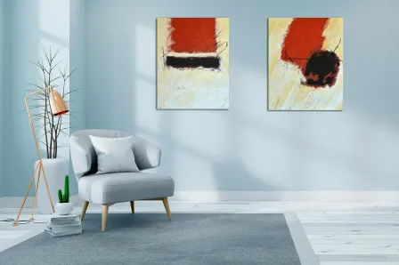 Quadro conjunto abstrato de imagens
