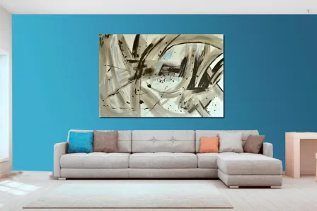 Pintura formas suaves e agradaveis