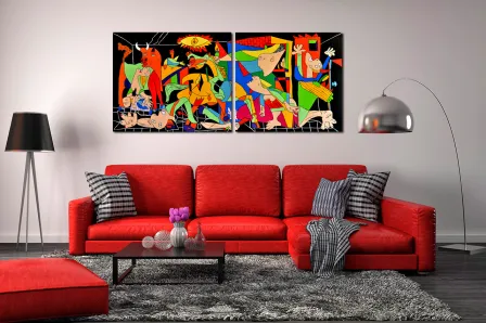 Pintura de Díptico Guernica