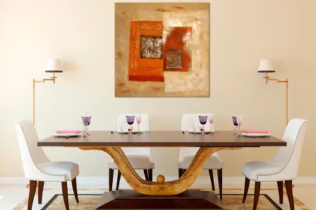 Composição de pintura abstrata