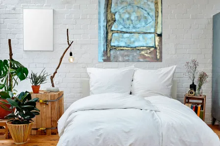 Pintura quadrada abstrata