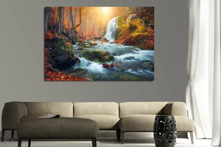 Pintura de paisagem idilica