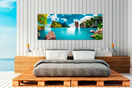 Pintura de paisagens ilhas