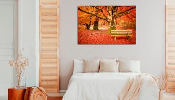 Pintura de paisagem de outono