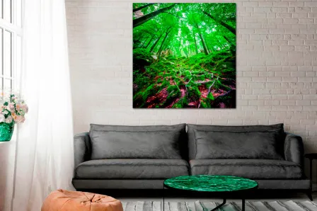 Pintura de paisagem verde
