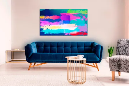 Pintura abstrata viva