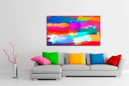 Pintura abstrata viva