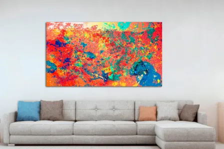Pintura de suporte abstrata