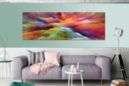 Pintura de explosão abstrata